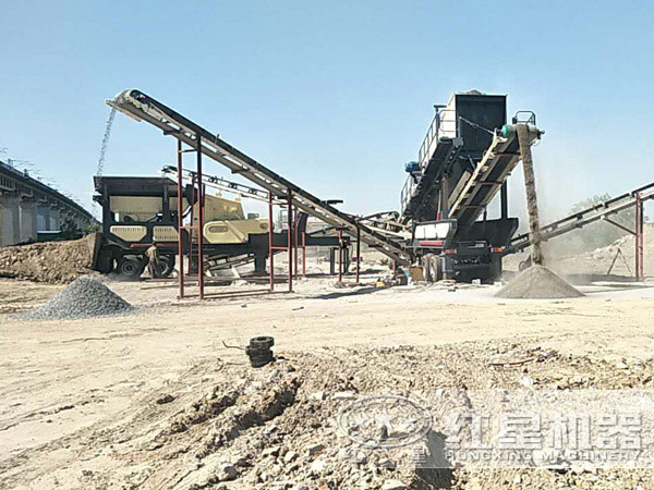 建筑垃圾移動破碎站 建筑垃圾移動破碎站